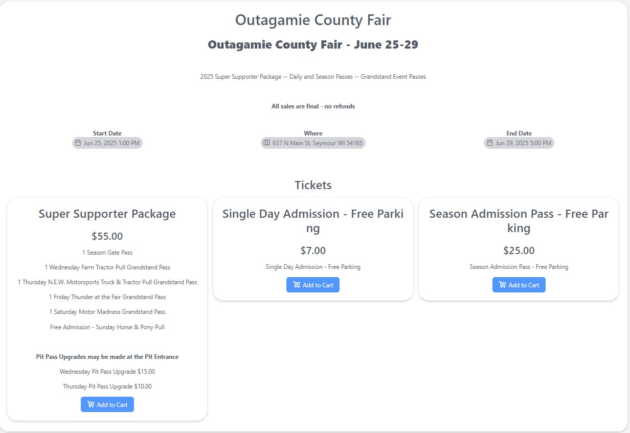 Online tickets